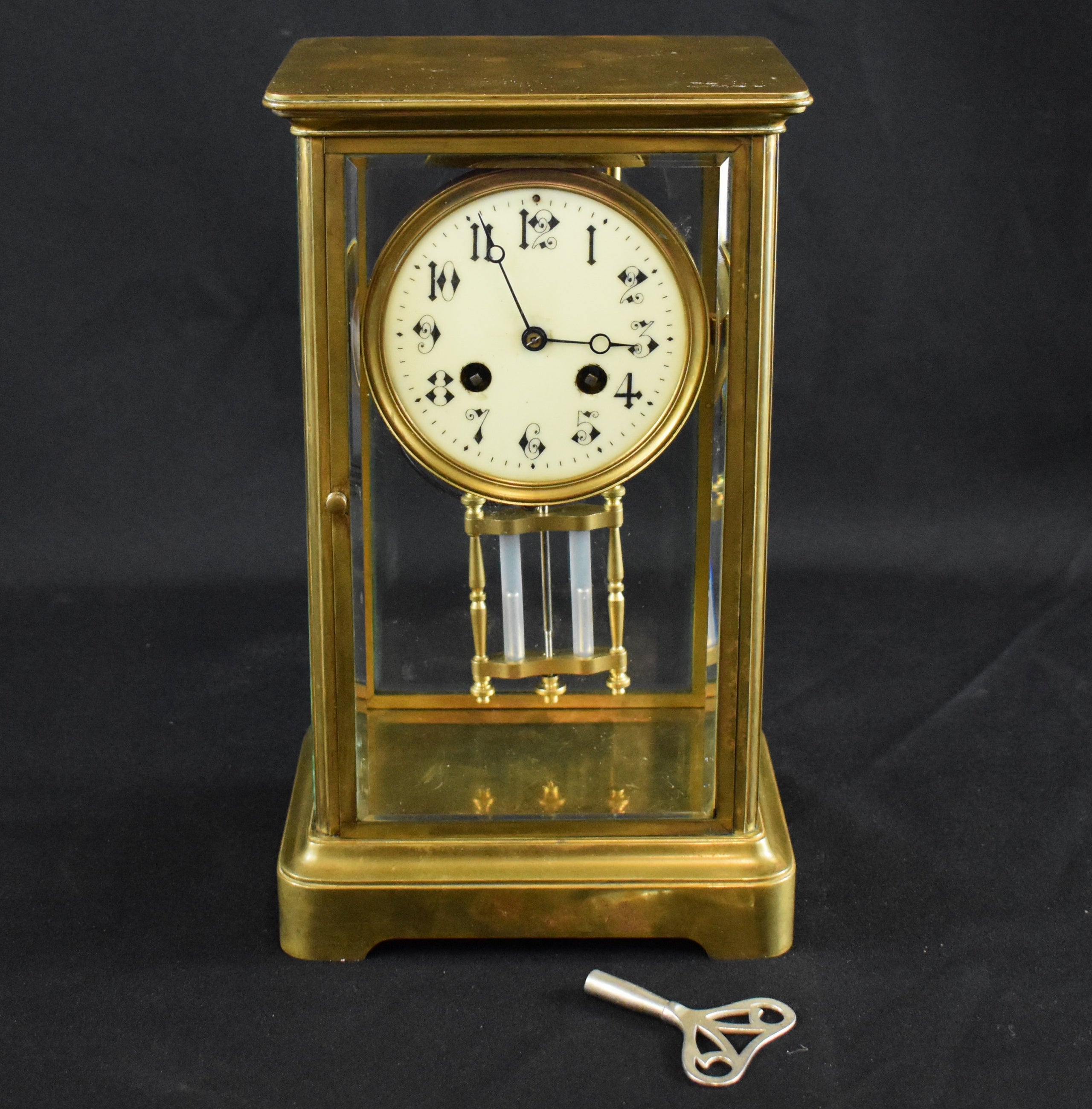 Japy Freres French Crystal Regulator Clock