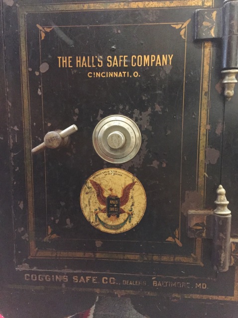 Antique 1906 Hall's Safe Co Cincinnati OH 100 Combination Floor Safe